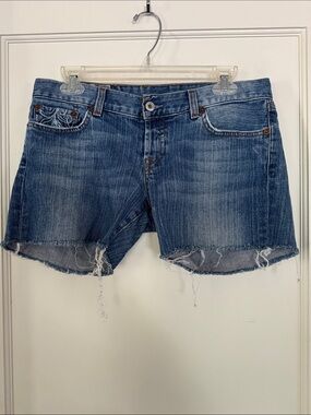 Lucky Brand Distressed Blue Denim Cutoff Shorts